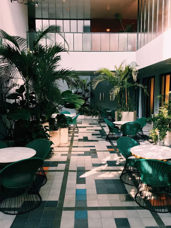 Wedding mandap in garden